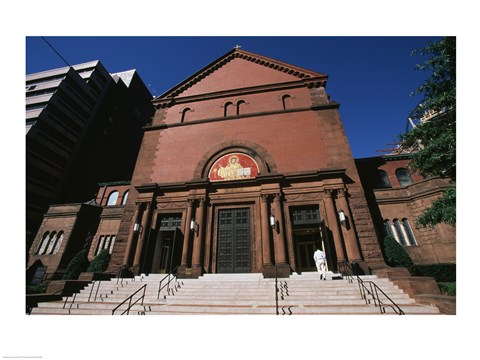 Framed Low angle view of a church, St. Matthew's Cathedral, Washington DC, USA Print