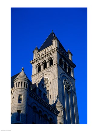 Framed Low angle view of a post office, Old Post Office Building, Washington DC, USA Print