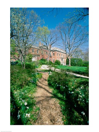 Framed Dunbarton Oaks House Georgetown Washington, D.C. USA Print