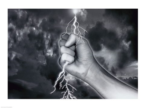 Framed Lightning Print