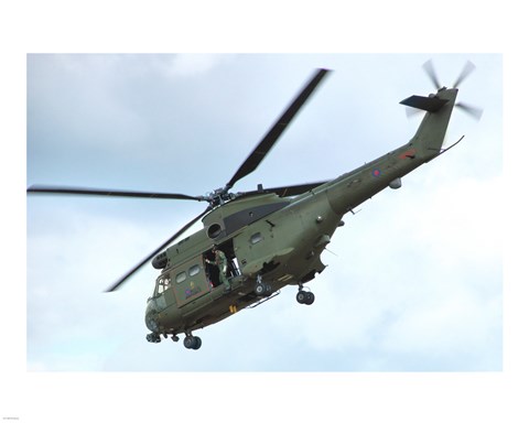 Framed RAF Westland SA-330E Puma HC1 Print