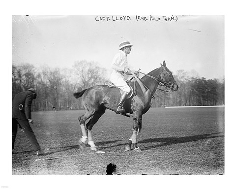 Framed Capt. Lloyd  Eng. Polo Team Print