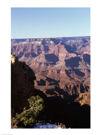 Framed Rock formations in a national park, Grand Canyon National Park, Arizona, USA Print
