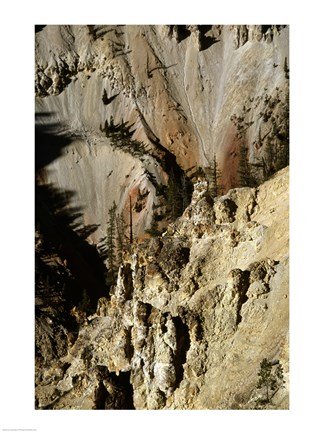 Framed Grand Canyon of the Yellowstone River Yellowstone National Park Wyoming USA Print