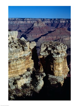 Framed Rock Formations at Grand Canyon National Park Print