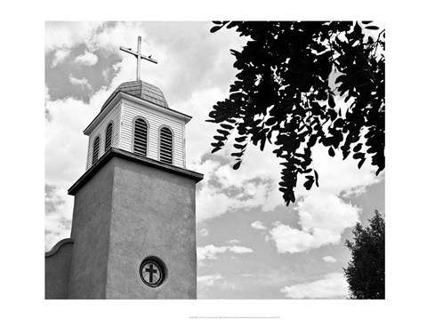 Framed Church of Los Cerrillos Print