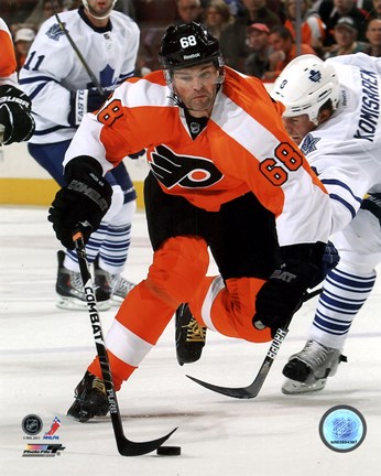 Framed Jaromir Jagr 2011-12 Action Print