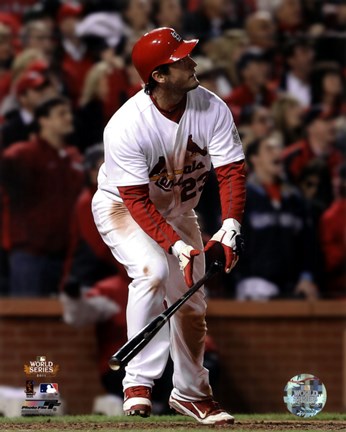 Framed David Freese Game Winning Walk-Off Home Run Game 6 of the 2011 MLB World Series Action (#28) Print