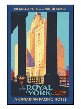 Framed Royal York Poster Print
