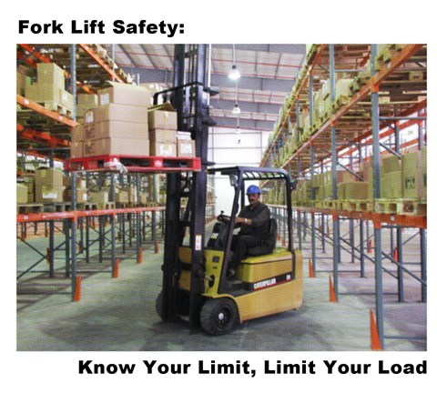 Framed Fork Lift Safety Print