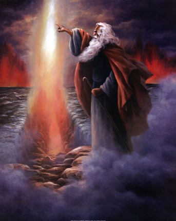 Framed Parting the Waters Print