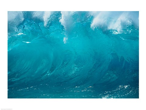 Framed Close-up of waves in the sea Print