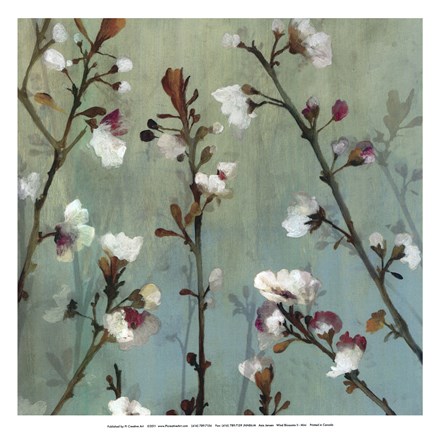 Framed Wind blossoms II -Mini Print