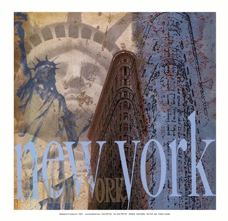 Framed New York -Mini Print