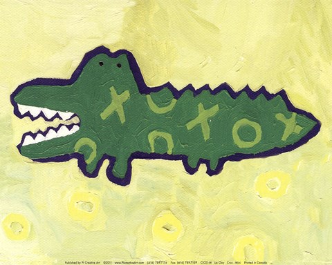 Framed Croc -mini Print