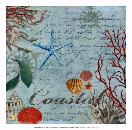 Framed Coastal - mini Print