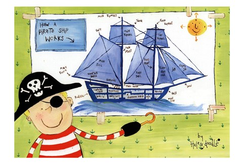 How a Pirate Ship Works by Helen Doodle
