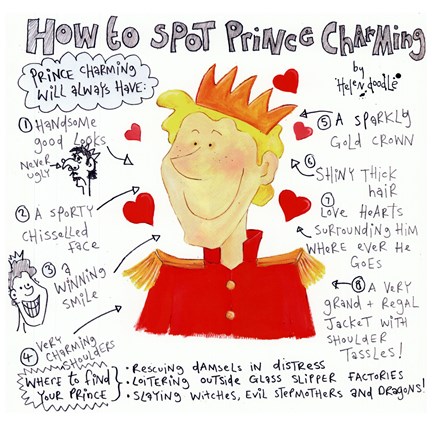 Framed How to Spot Prince Charming Print