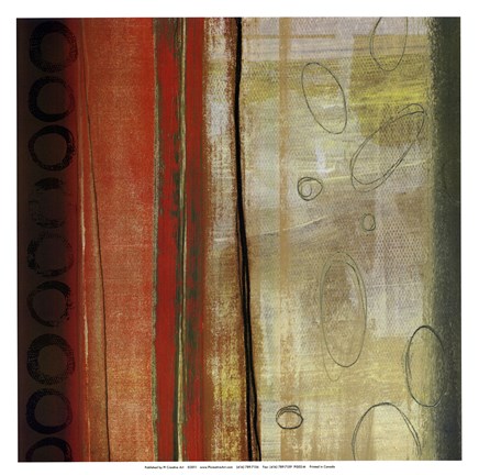 Framed Oasis Circles II - Mini Print