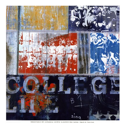 Framed College Life - mini Print