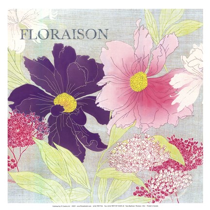Framed Florasion -mini Print