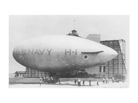Framed H Class Blimp Print