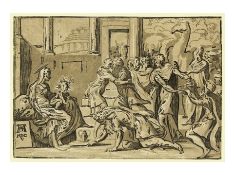 Framed Adoration of the Magi Print