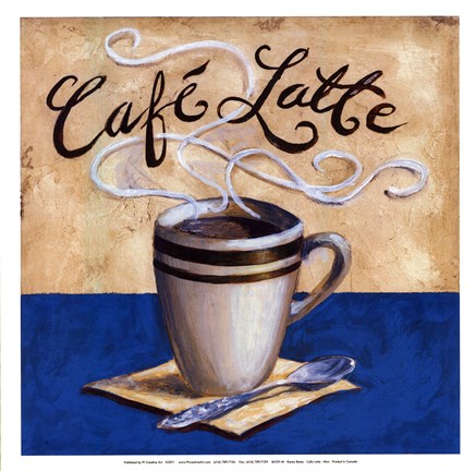 Framed Cafe Latte - mini Print