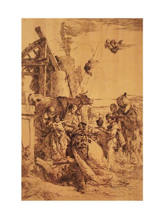 Framed Nativity of Jesus Print