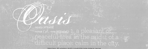 Framed Oasis Defined - mini Print