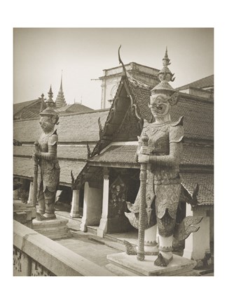 Framed Temple of the Emerald Buddha Bangkok Print