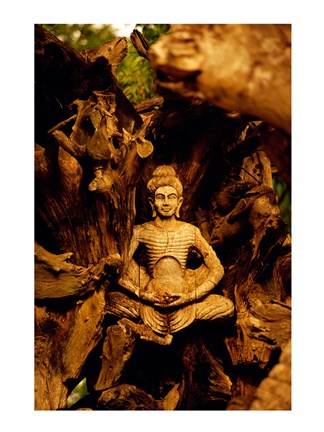 Framed Close-up of a statue of Buddha, Muang Boran, Samut Prakan, Thailand Print