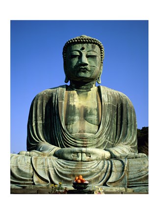 Framed Statue of Buddha, Kamakura, Japan Print