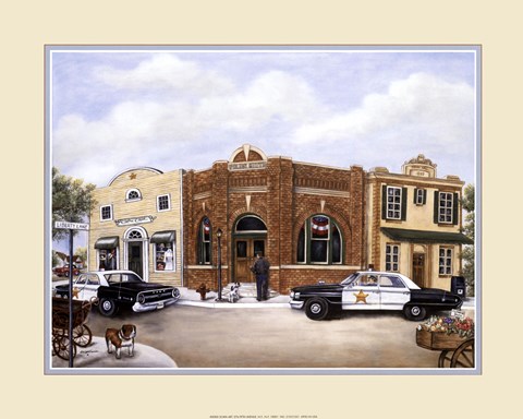 Framed Police Station Print