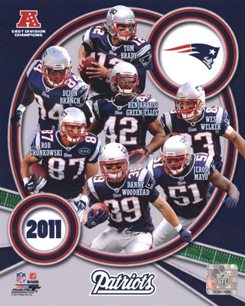 Framed New England Patriots 2011 AFC East Division Champions Composite Print