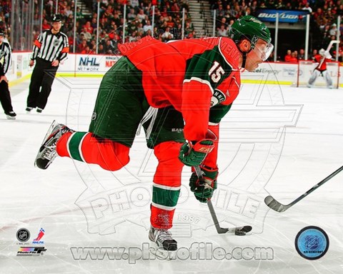 Framed Dany Heatley 2011-12 Action Print