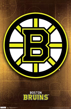 Framed Bruins&#174; - Logo 11 Print