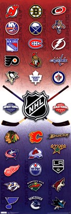 Framed Door - NHL&#174; Logos 11 Print