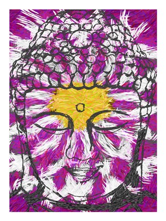 Framed Lotus Buddha Print