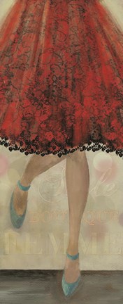 Framed Lets dance II Print