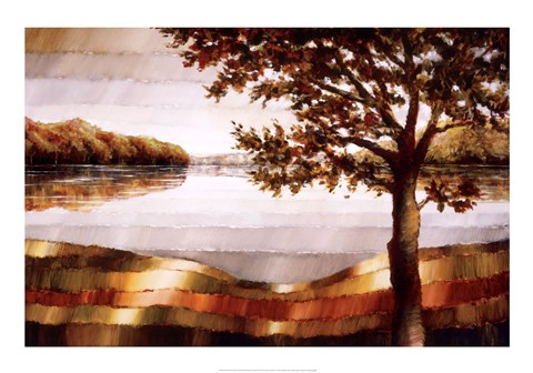 Framed Lake Mamry Print