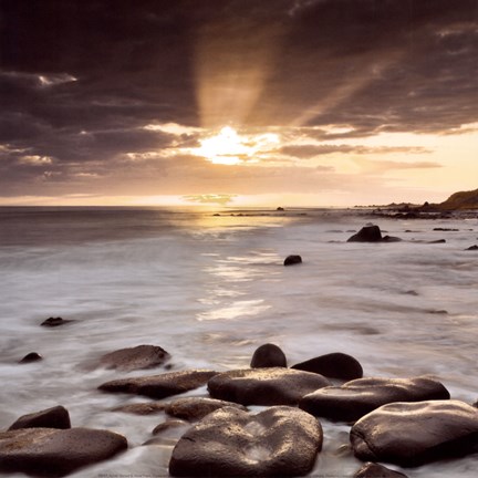 Framed Nordic Sunset Print