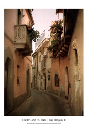Framed Forza D'Argo Alleyway II Print