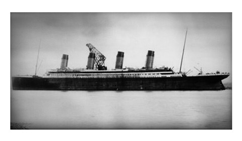 Framed Titanic - In action Print