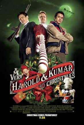 Framed Very Harold &amp; Kumar Christmas Print