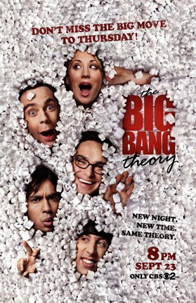 Framed Big Bang Theory - don&#39;t miss the big movie to Thursday Print