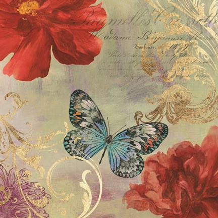 Framed Cottage Red Print