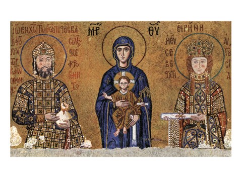 Framed Virgin and rulers Print