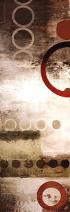 Framed Red Liberated Panel II Print