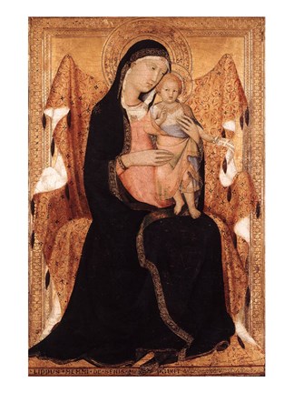 Framed Virgin and Child Print
